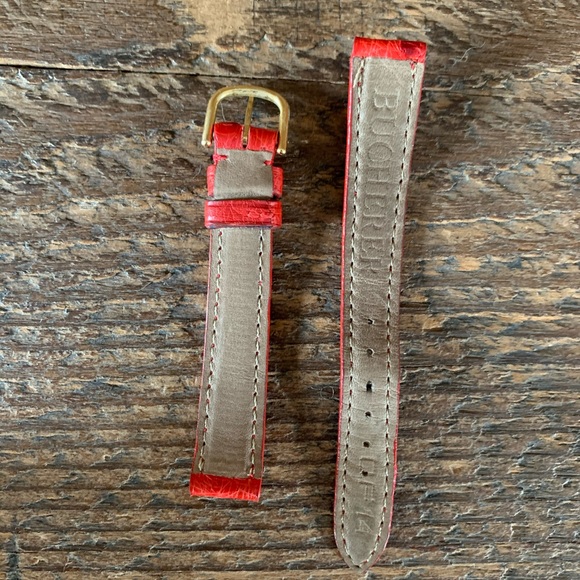 Vintage Bucherer gold face watch main image 6